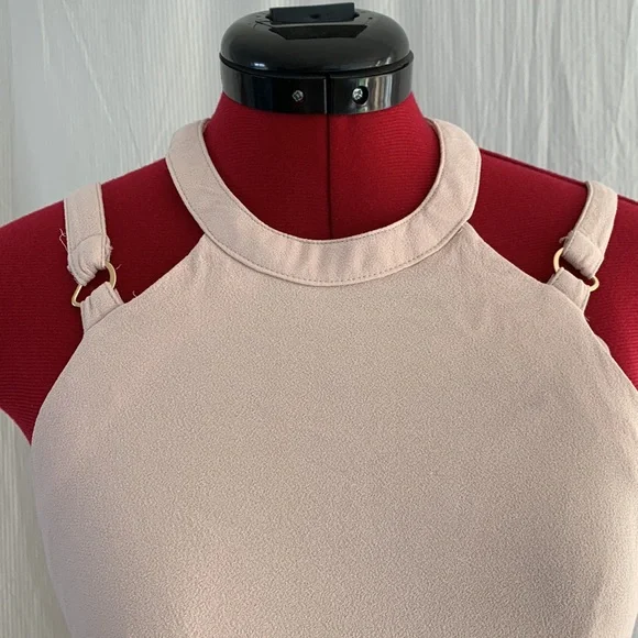 SHEIKE Blush Pink Tulip Skirt Midi Dress Size 10 - Picture 4 of 11